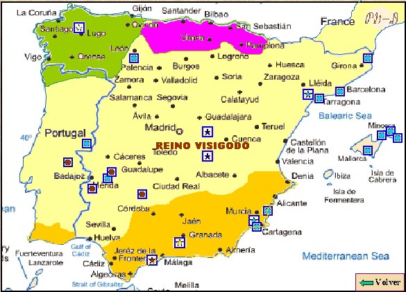 Hispania al comienzo del reinado de Leovigildo